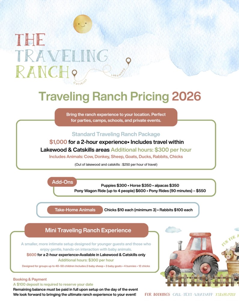 Traveling Ranch Pricing 2026